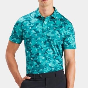 GFORE G/Fore Icon Camo Lotus Polo Shirt